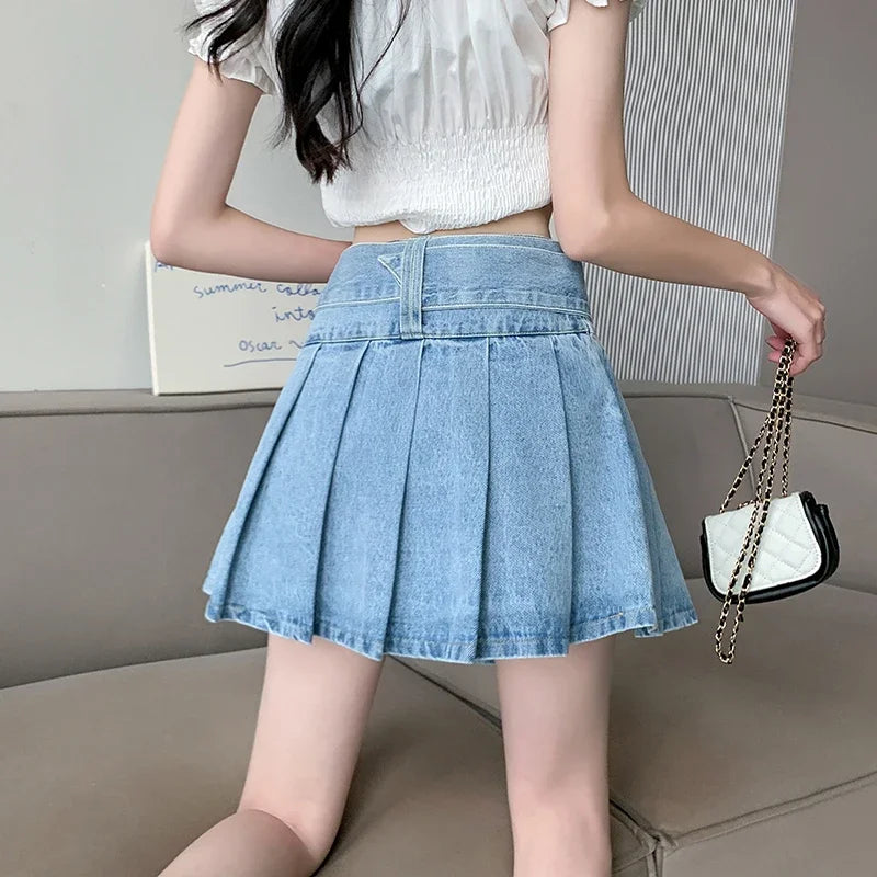 Summer New High Waist Women Denim Short Skirts