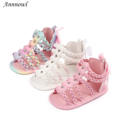 Fashion Brand Infant Baby Girl Summer Shoes Newborn Bebes Sandals Toddler Princess Footwear for 1 Year Item Bow Leather Sandalen