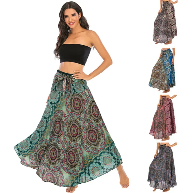 Summer Long Boho Bottom Women Skirt