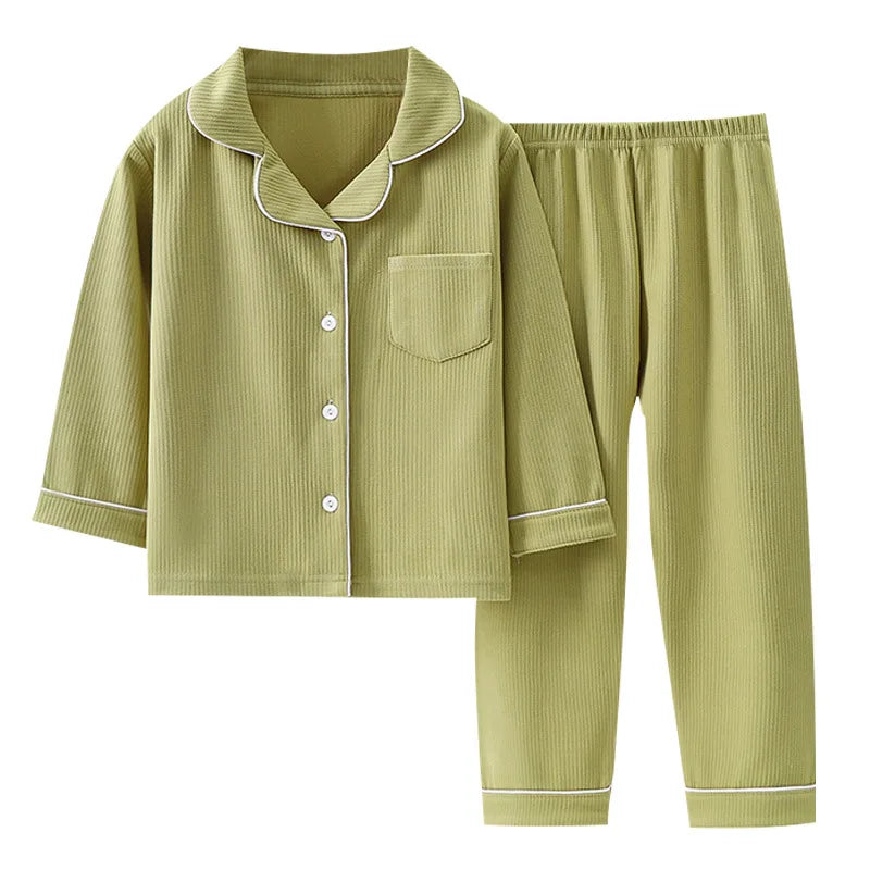 Kids Unisex Casual Pajama Suit