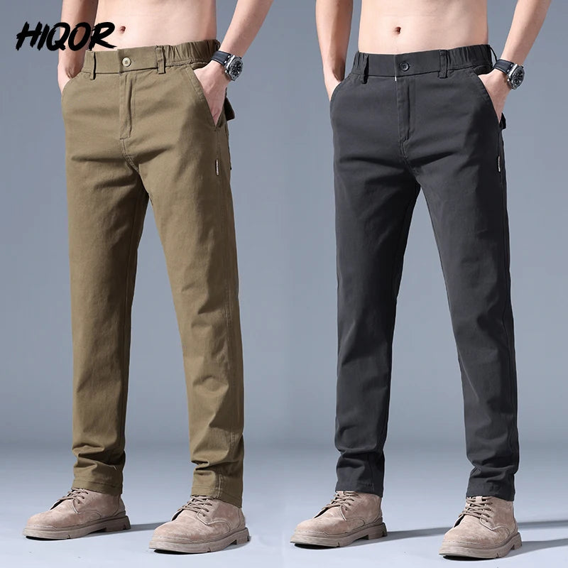 Spring Summer Straight Trousers For Men