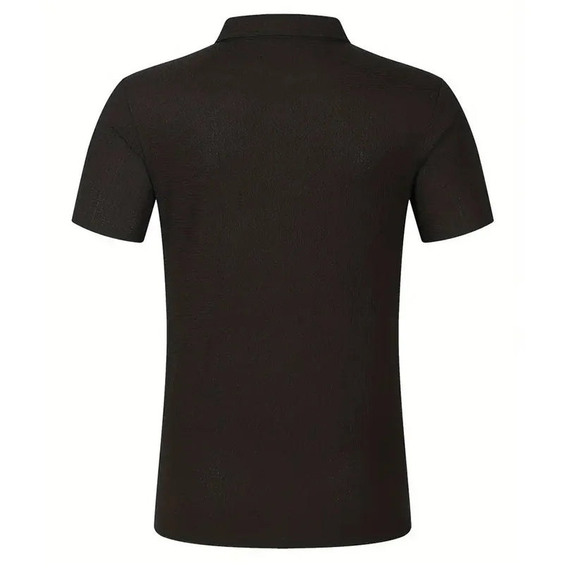 New Men's Short Sleeve Lapel Golf Shirts