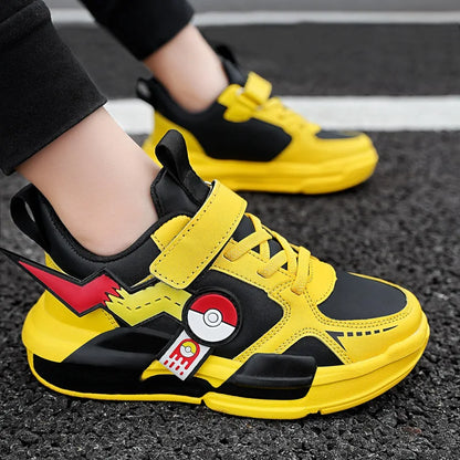 Kids Leather Waterproof Trendy Sports Shoes