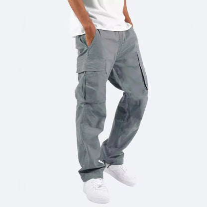 Men's Cotton Loose Sports Trousers - cargo