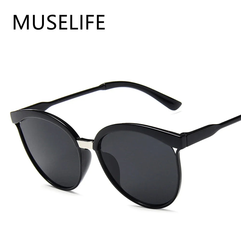 MUSELIFE Cat Eye Brand Designer Sunglasses Women Luxury Plastic Sun Glasses Classic Retro Outdoor Eyewear Oculos De Sol Gafas