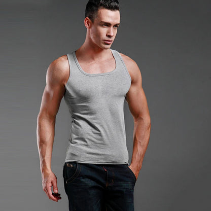 Workout Gym Tank Top Men Muscle Sleeveless Sportswear Shirt Stringer Fashion Clothing Bodybuilding Singlets Fitness Vest