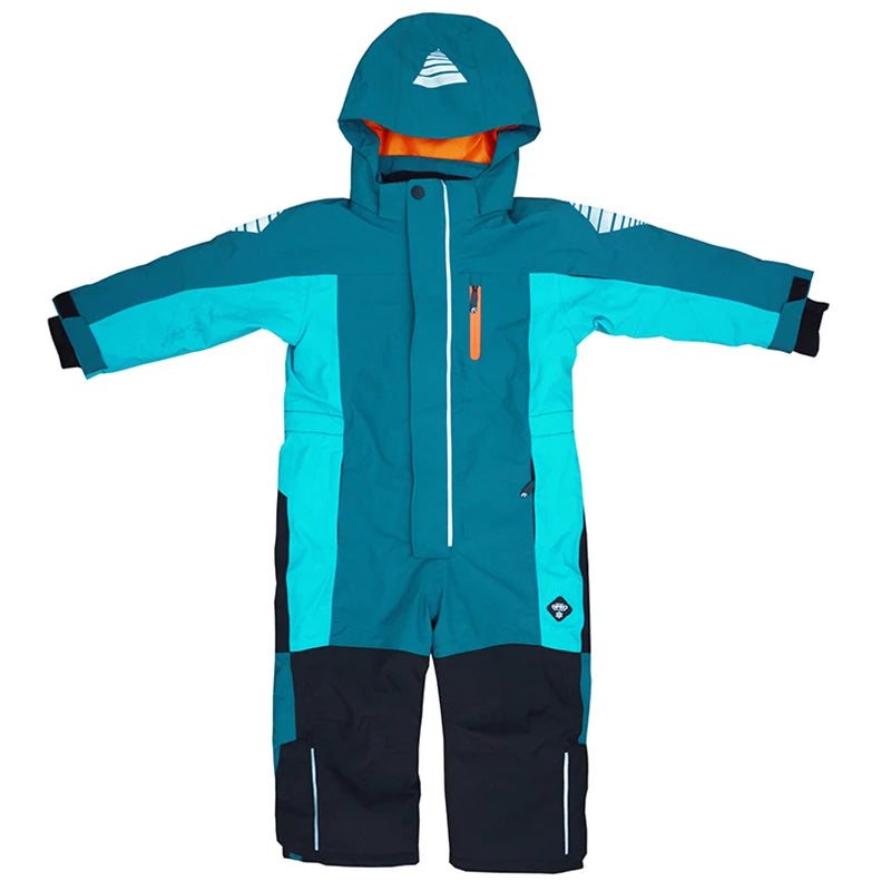 Children's one-piece ski suits, winter suits, quilted, wind-proof, outdoor