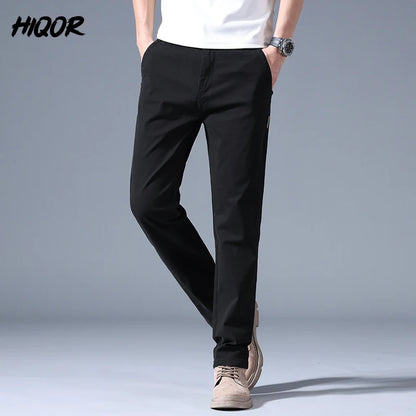 Spring Summer Straight Trousers For Men