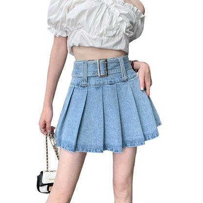 Summer New High Waist Women Denim Short Skirts