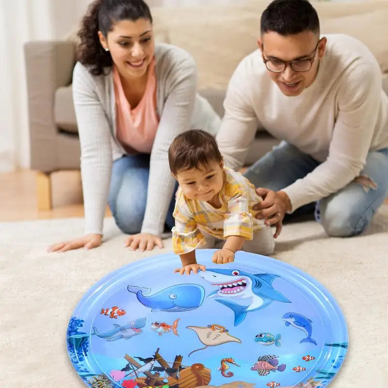 Baby Water Play Mat Inflatable Cushion PVC Infant Tummy-Time