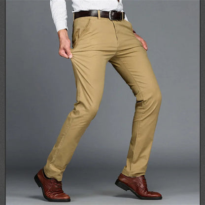 Cotton Casual Comfortable Trousers for Male Pants Straight