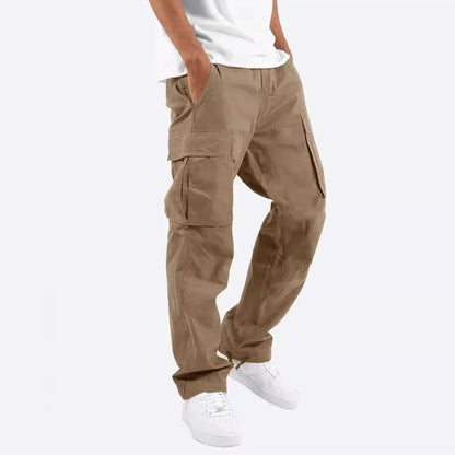 Men's Cotton Loose Sports Trousers - cargo