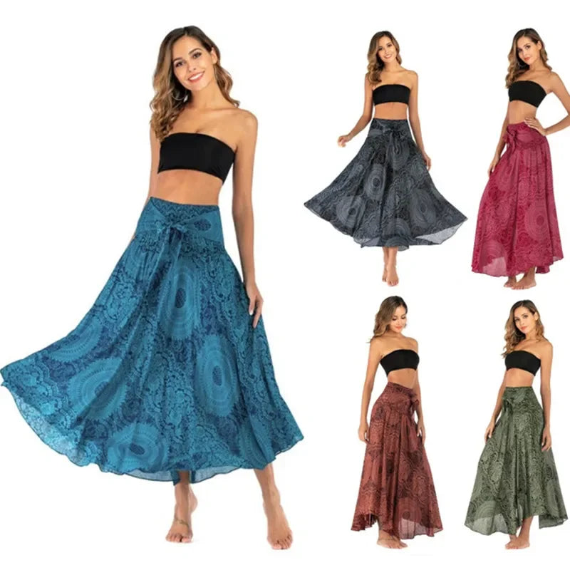 Summer Long Boho Bottom Women Skirt