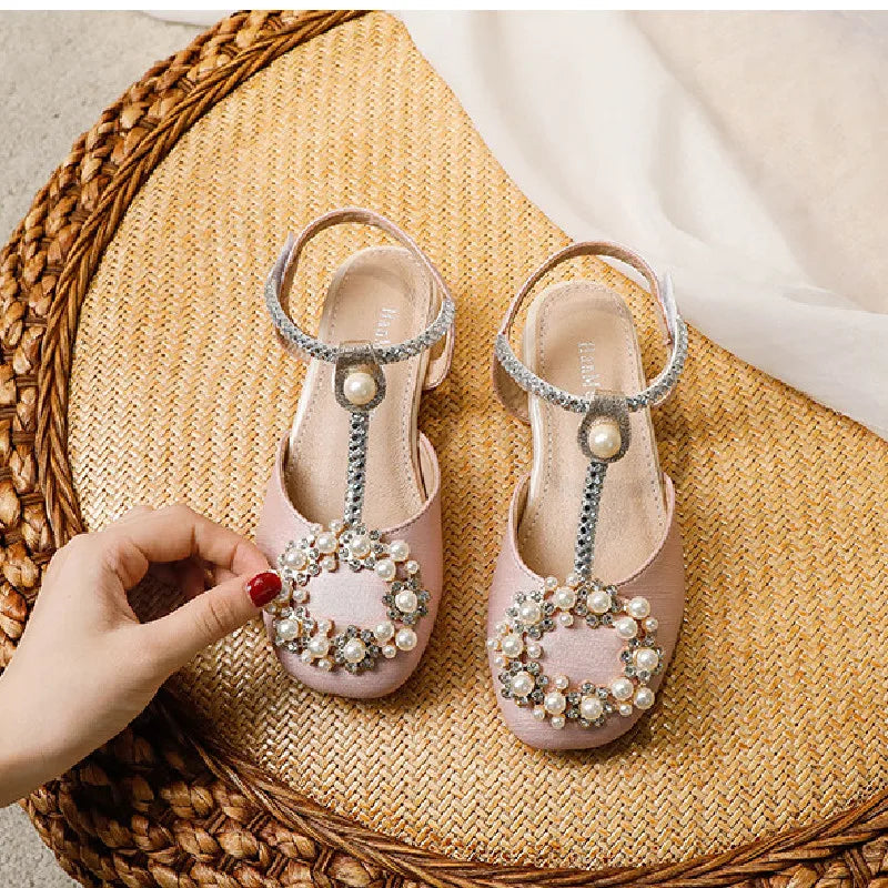 Pearl Rhinestone  High Heel Shoe Elegant