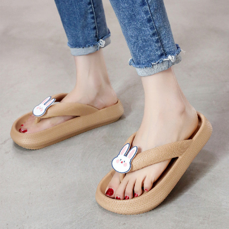 Slip-on Platform Bathroom Bath Non-slip Soft Home Slippers