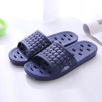 Summer House Shoes Non-slip Hollow Sole Bathroom Slipper For Women Men