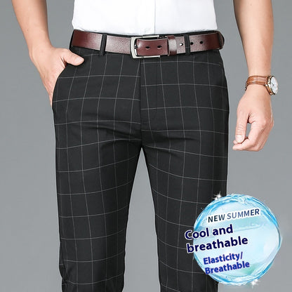 Slim-fit Straight Formal Wear Pants