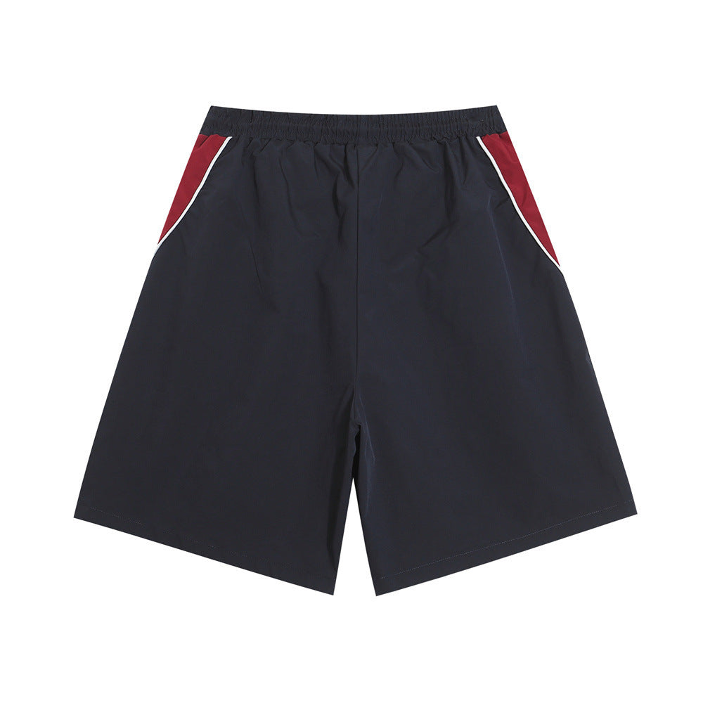 Contrast Color Stitching Casual Sports Shorts Men