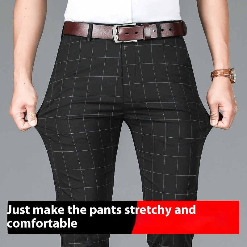 Slim-fit Straight Formal Wear Pants