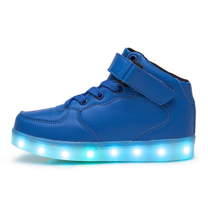 Children lighted Shoes Fluorescent Usb Charging Colorful